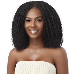 Outre Big Beautiful 100% Human Hair Premium Blend U Part Cap Leave Out Wig - COILY FRO 14