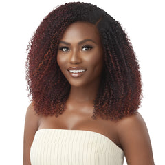 Outre Big Beautiful 100% Human Hair Premium Blend U Part Cap Leave Out Wig - COILY FRO 14
