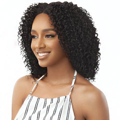 Outre Big Beautiful 100% Human Hair Premium Blend U Part Cap Leave Out Wig - CURLY TWIST 14