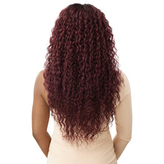 Outre Purple Pack Brazilian Boutique Human Hair Blend Weaving - VIRGIN LOOSE DEEP 4PCS (18\/20\/22 + 4 inch lace closure)