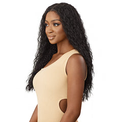 Outre 100% Human Hair Blend 5x5 HD Lace Closure Wig - HHB PERUVIAN WATER WAVE 24