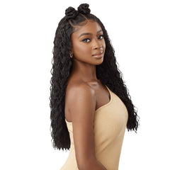 Outre 100% Human Hair Blend 5x5 HD Lace Closure Wig - HHB PERUVIAN WATER WAVE 24