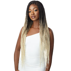 Outre Pre-Braided Synthetic HD Lace Wig - KNOTLESS SQUARE PART BRAIDS (13x4 lace frontal)