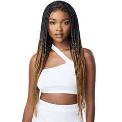 Outre Pre-Braided Synthetic HD Lace Wig - KNOTLESS TRIANGLE PART BRAIDS (13x4 lace frontal)