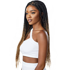Outre Pre-Braided Synthetic HD Lace Wig - KNOTLESS TRIANGLE PART BRAIDS (13x4 lace frontal)