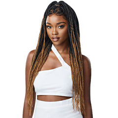 Outre Pre-Braided Synthetic HD Lace Wig - KNOTLESS TRIANGLE PART BRAIDS (13x4 lace frontal)