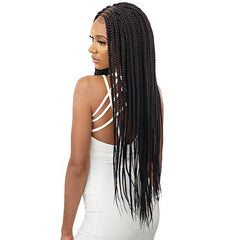 Outre Pre-Braided Synthetic Hair HD Lace Wig - MIDDLE PART FEED-IN BOX BRAIDS 36 (4x4 lace frontal)
