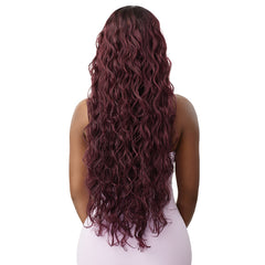 Outre Purple Pack Brazilian Boutique Human Hair Blend Weaving - VIRGIN BODY 4PCS (26\/28\/30 + 4 inch lace closure)