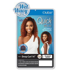 Outre Synthetic Half Wig Quick Weave - DEEP CURL 14