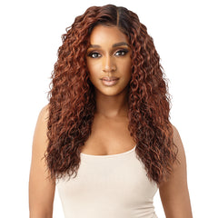 Outre Synthetic Hair Sleeklay Part HD Lace Front Wig - KEOLA