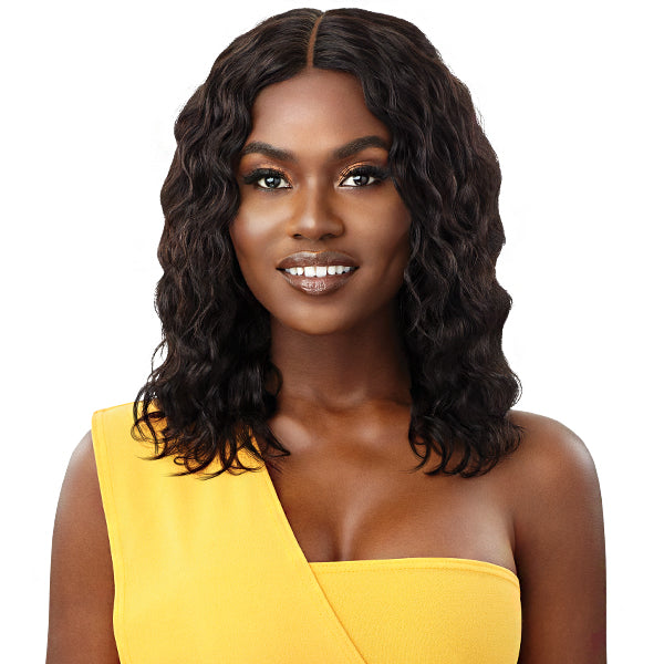 Outre The Daily Wig WET & WAVY 100% Unprocessed Human Hair Lace Part Wig - HH NATURAL WAVE 16