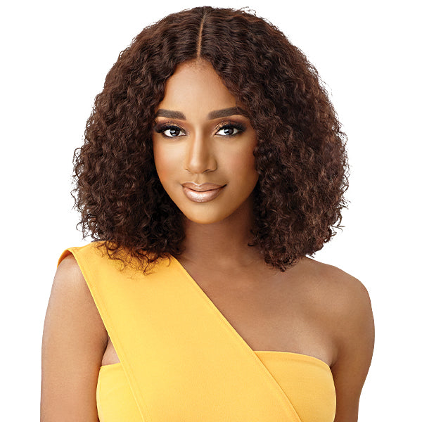 Outre The Daily Wig WET & WAVY 100% Unprocessed Human Hair Lace Part Wig - HH W&W NATURAL DEEP 14