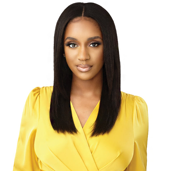Outre Mytresses Gold Label 100% Unprocessed Human Hair U Part Leave Out Wig - HH  DOMINICAN STRAIGHT 20