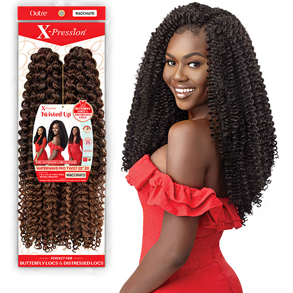 Outre Synthetic Braid - X PRESSION TWISTED UP 2X WATERWAVE FRO TWIST 22