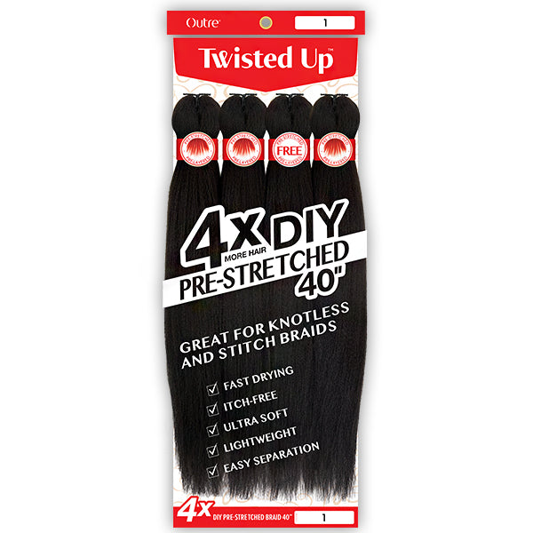 Outre Synthetic Braid - X PRESSION TWISTED UP 4X DIY PRESTRETCHED BRAID 40