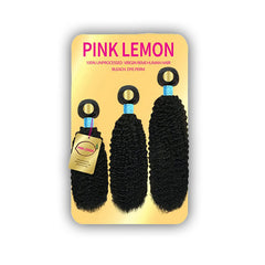 Pink Lemon 100% Unprocessed Virgin Remi Hair Weave - BOHEMIAN CURL (10\/12\/14)