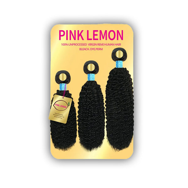 Pink Lemon 100% Unprocessed Virgin Remi Hair Weave - BOHEMIAN CURL (12\/14\/16)