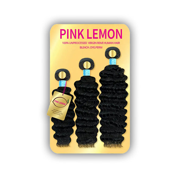 Pink Lemon 100% Unprocessed Virgin Remi Hair Weave - PINEAPPLE CURL (10\/12\/14)