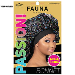 Bou Fauna New York Passion Silky Satin Bonnet Mega Jumbo