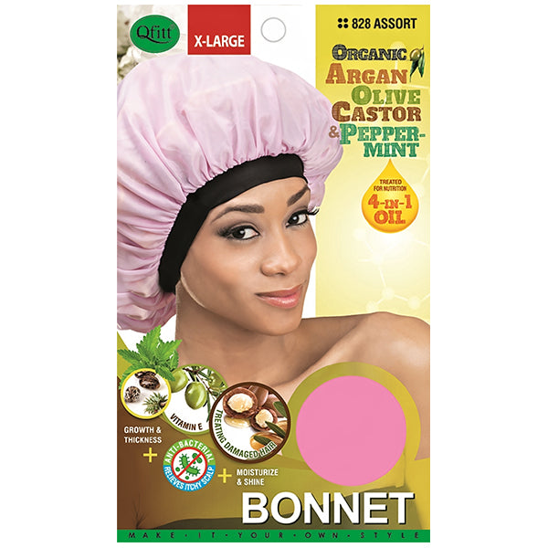 Qfitt Organic Argan + Olive Oil & Shea Butter Bonnet - Extra Large