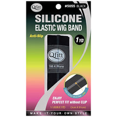 Qfitt #5055 Silicone Elastic Wig Band - One Sided