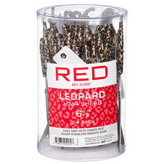 Red by Kiss HS10J 24pcs 6 1\/2\" Leopard Hair Shear Bucket