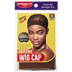 Red by Kiss HWC10 Mesh Dome Wig Cap - One Size Dark Brown