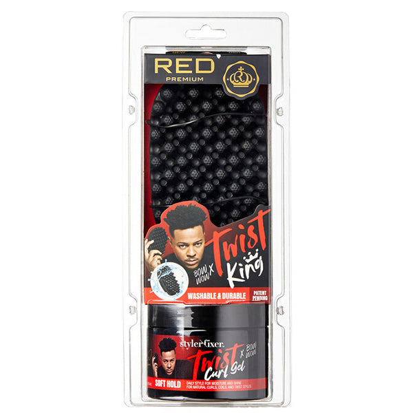 Red By Kiss STG01M Twist King Brush & Curl Gel Value Set