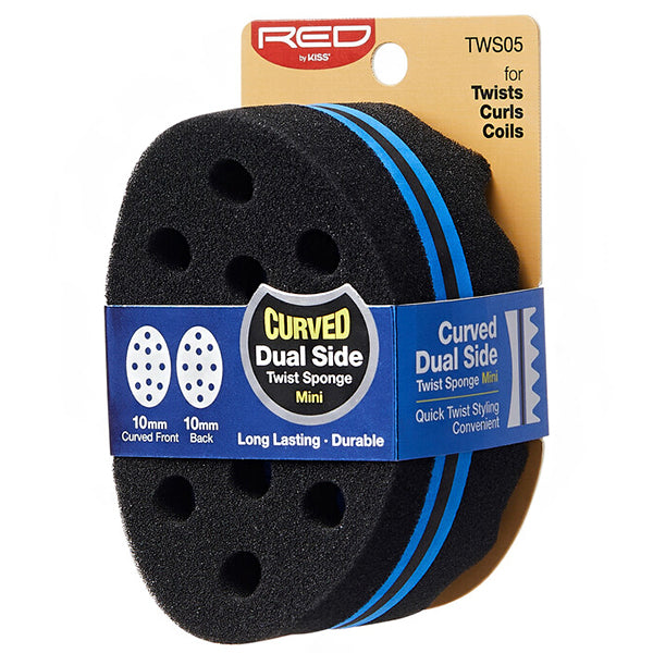Red by Kiss TWS05 Curved Dual Side Twist Sponge Mini