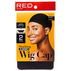 Red by Kiss HWC04 Jumbo Wig Cap - 2 Caps Black