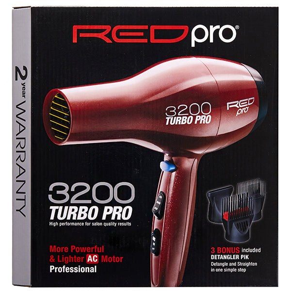 Red Pro 3200 Turbo Pro Hair Dryer BDP03