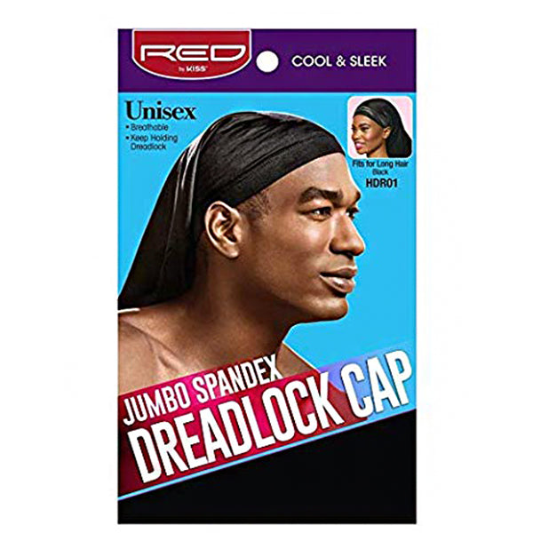 Red by Kiss HDR01 Jumbo Spandex DreadLock Cap - Fits for Long Hair Black