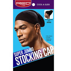Red by Kiss HDS02 Super Jumbo Stocking Cap - Fits for long Hair Black
