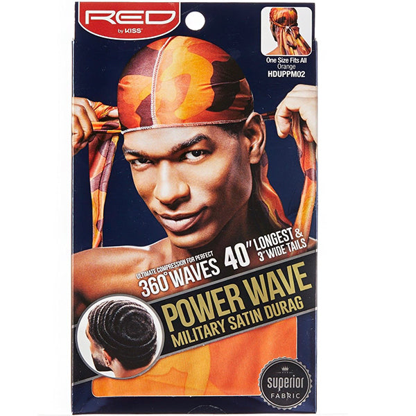 Red by Kiss HDUPPMXX Power Wave Military Satin Durag