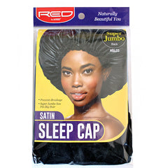 Red by Kiss HSL03 Satin Sleep Cap - Super Jumbo Black