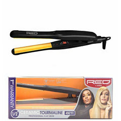 Red by Kiss Ceramic Tourmaline Professional Flat Iron 1\/2 Inch FI050U