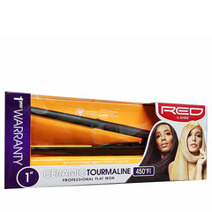 Red by Kiss Ceramic Tourmaline Professional Flat Iron 1 Inch FI100N