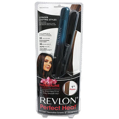 Revlon #RVST2108C Perfect Heat Tourmaline Ceramic Soft Feel 1\" Straightener