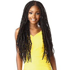 Sensationnel Cloud 9 Synthetic Hair 4x4 Lace Parting 100% Hand-Braided HD Swiss Lace Wig - BUTTERFLY LOCS 30