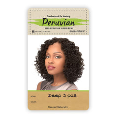 Sensationnel 100% Peruvian Virgin Remi Bundle Hair Bare & Natural - DEEP 10S 3PCS