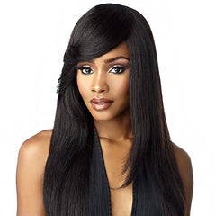 Sensationnel 100% Human Hair Empire Clip In Bangs - SIDE SWEPT BANG