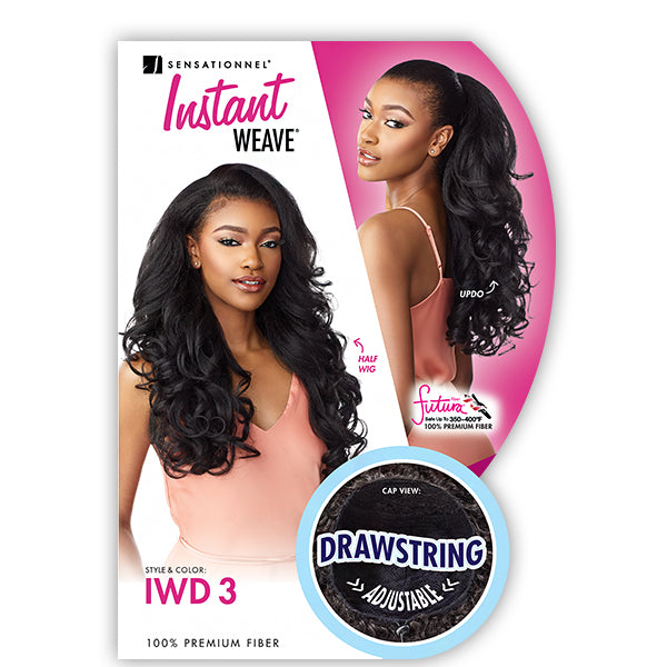 Sensationnel Synthetic Half Wig Instant Weave Drawstring Cap IWD 3 ...