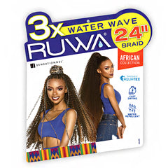 Sensationnel Synthetic Braid - 3X RUWA WATER WAVE 24