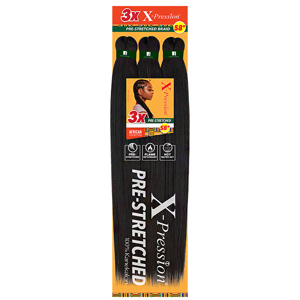 Sensationnel Synthetic Braid - 3X X-Pression PRE STRETCHED BRAID 58