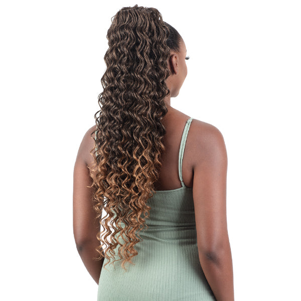Drawstring Hair Ribbon Freetress Equal Lite Synthetic Hair Drawstring Ponytail RIBBON CURL 28 ...
