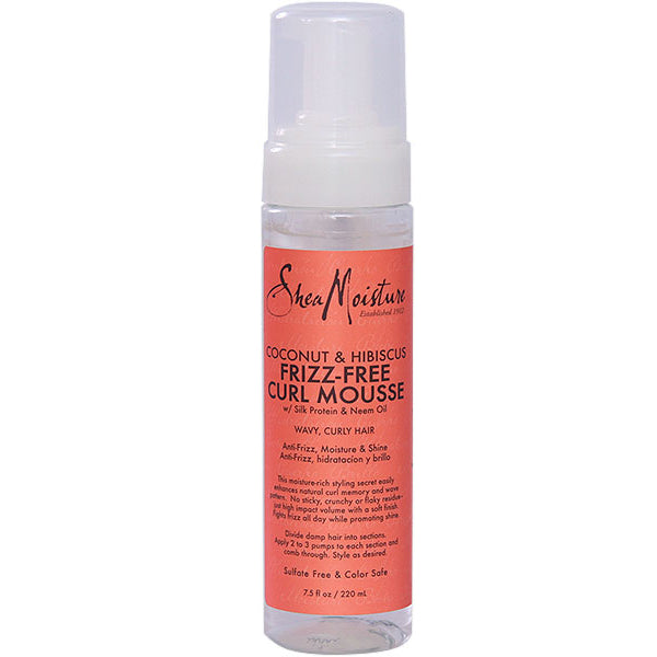 Shea Moisture Coconut & Hibiscus FrizzFree Curl Mousse 7.5oz