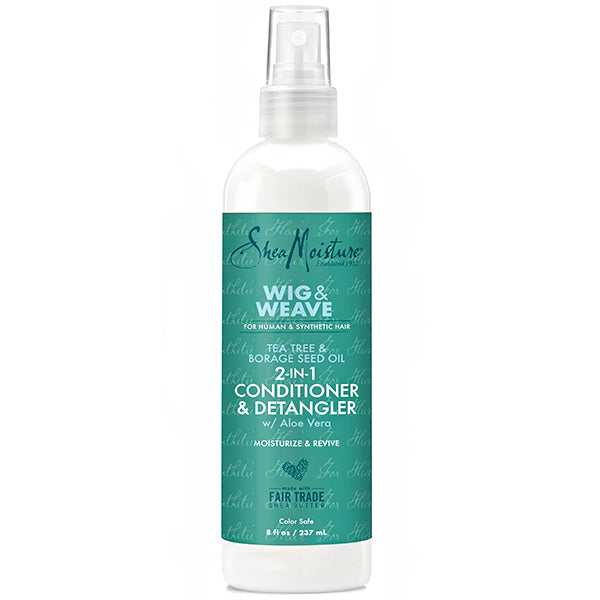 Shea Moisture Wig & Weave Tea Tree & Borage Seed Oil 2-in-1 Conditioner & Detangler 8oz