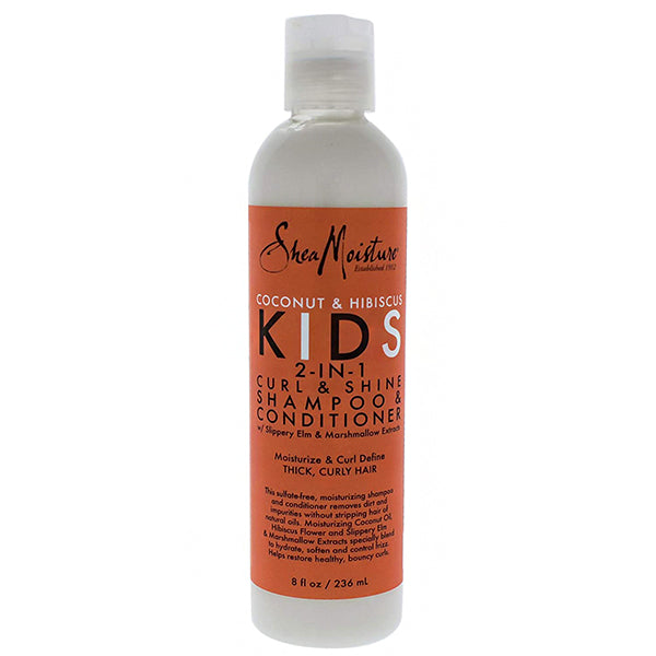 Shea Moisture Coconut & Hibiscus Kids 2-in-1 Curl & Shine Shampoo & Conditioner 8oz