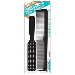 Stella Collection #2453 8\" Brush & 9\" Dressing Comb Compact Set