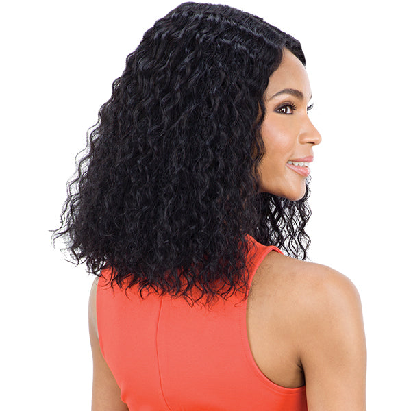 Mayde Beauty Lace and Lace Human Lace Front Wig SUPER WET & WAVY(LONG